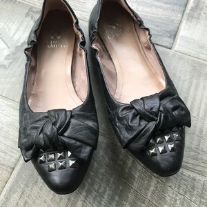 Vince Camuto Shoes - Black bow and studded flats Vince Camuto Shoes - Black bow and studded flats